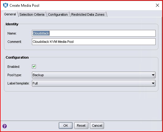 Media Pool General Properties.